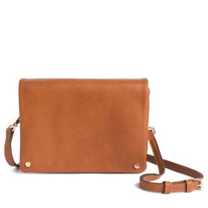 NWOT crossbody brown vegan leather bag
